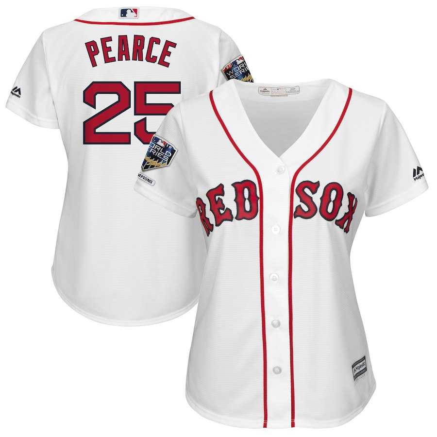 Women Red Sox 25 Steve Pearce White 2018 World Series Champions Home Cool Base Player Jersey Dzhi,We sell and wholesale Women Red Sox 25 Steve Pearce White 2018 World Series Champions Home Cool Base Player Jersey Dzhi on line form chian!